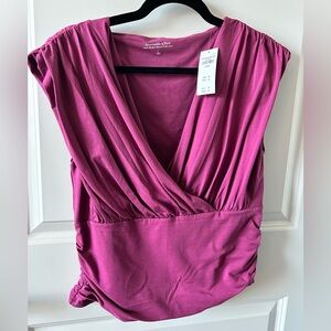 (NWT) Abercrombie & Fitch | Magenta Modal Top